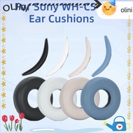 OLINI 1Pair Headset Earmuff, Protein Leather Replacement Headphone Ear Pads, Sponge Foam Headphone H