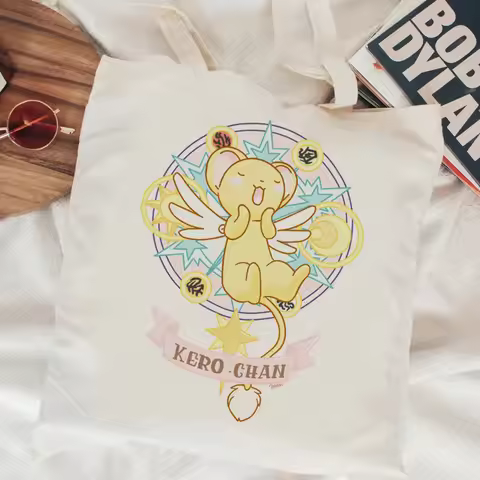 Cardcaptor Sakura shopping bag cotton recycle bag bolso handbag bolsas de tela jute bag bag reciclaj