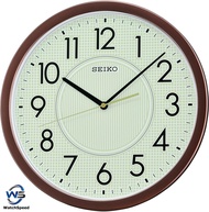 Seiko QXA629B Analog Lumibrite Aluminium Green Dial Wall Clock