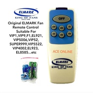 Original ELMARK Fan Remote Control Suitable For VIP1VIP9F1EL921VIP5006VIP52 SUPER999VIP5522 VIP4002E
