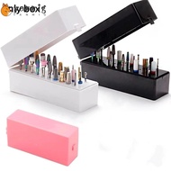 YANMIG Nail Drill Bits Holder, Nail Art Supplies Dustproof Dustproof Bit , Durable 30 Holes Portable