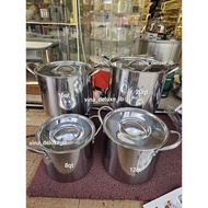 Plain Stainless Steel Supra Stockpot 8qt, 12qt, 16qt, 20qt (per unit)