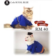 Baju raya kucing code royal blue