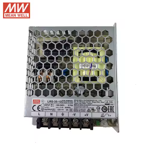 Original MEAN WELL LRS-35-12 Switching Power Supply 110V/220V AC to 12V DC 3A 36W Meanwell Power Uni