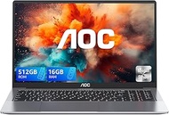 2025 AOC 15.6 Inch Laptop CPU lntel Twin Lake-N150, RAM 16GB SSD 512GB Expand 2 TB, German Keyboard
