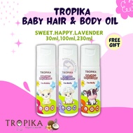 TROPIKA BABY HAIR & BODY OIL | BABY HAIR OIL TROPIKA | MINYAK TROPIKA | MINYAK URUT BAYI TROPIKA