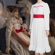 Halloween Annabelle Costume - White Dress for Cosplay