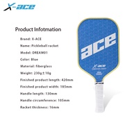X-ACE Dream01 Professional Match Training Pickleball Paddle 16 Thickness Fiberglass Surface Racket P