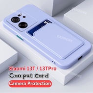 Xiaomi 13T 13TPro 2023 Candy Card Slot Wallet Silicone Soft Casing For Xiaomi 13T 13 T T13 13TPro Xiaomi13T Pro 2023 Camera Protect Phone Case Back Cover
