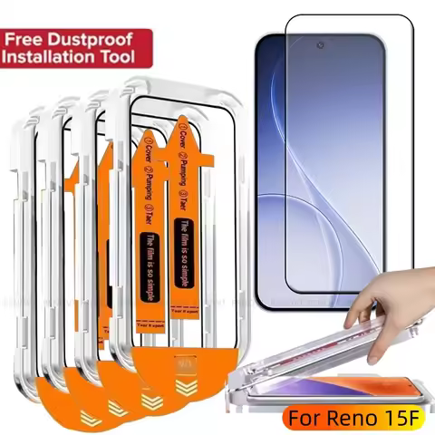 1/2/3/4PCS For OPPO Reno 15F Glass Reno 15F Tempered Glass Protective Dust Free Full Cover Glue HD 9