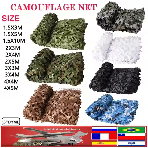 Reinforced Military Camo Net Garden Army Camo Net Hunting Net White Desert Green Black Jungle Net 1.