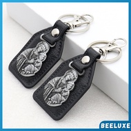 BL Metal Keychain Cross Leather Keychain for Small Gift Men's Car Keychain