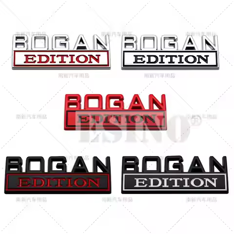 Car Styling 3D Bogan Edition Metal Chrome Zinc Alloy Adhesive Emblem Decorative Badge Funny Decal Au