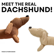 POOCH &amp; PURRR | Paws Pillow DACHSHUND หมอนตุ๊กตา ตุ๊กตาของเล่นสุนัข ซ่อนขนม ซ่อนอาหาร ของเล่นมีเสียง