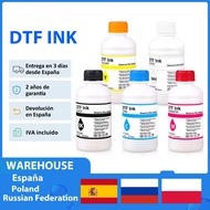 250ML 5PCS DTF INK For For Dirent Printer Film Heat Transfer For PET Film Hot Melt Powder Transfer Film Textile Ink DTF Printing
