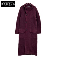 三宅一生 16AW ME63KA143 紫色羊毛針織長外套 3 碼 [二手]