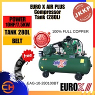 EUROX AIR PLUS Air Compressor 10HP 280L (EAG-10-280100BT)
