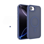 New IPhone 16e Phone Case Frosted Semi Transparent 16E Magnetic Phone Protection Case
