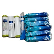 Trọn bộ 10 lõi lọc máy lọc nước Sanaky