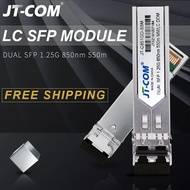 โมดูล SFP JT-COM 1.25G โมดูล LC ดูเพล็กซ์แบบมัลติโหมด850nm โมดูล550ม. 1ก. พร้อมสวิตช์แบรนด์ต่างๆ DDM