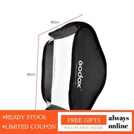 alwaysonline Godox 60 x 60cm/24 24inch Flash Softbox Diffuser with S2-type Bracket Bowens Mount Carr