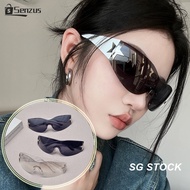 [SG SELLER] Y2K Millennium Euro American Eye Glasses Frameless Five-star All-in-one Pilot Sunglasses