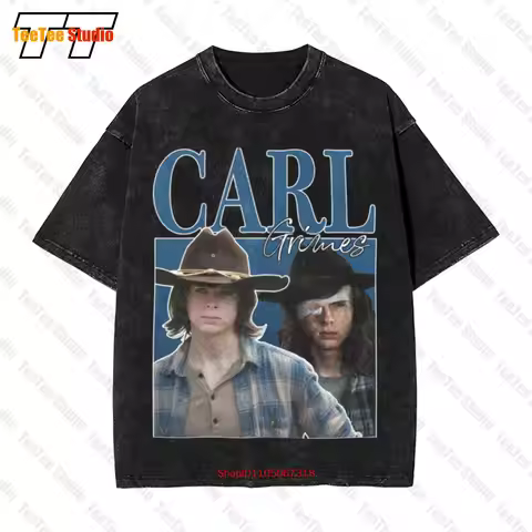 Carl Grimes 90S Walking Dead Chandler Riggs Vintage Oversized T-Shirt GWM4