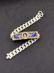 เลสหลวงพ่อรวยวัดตะโก ของแท้100% 2บาท รุ่นรวยพันล้านปี66 เนื้ออัลปาก้าชุปเงิน+กรอบทองสูตรฝังเพชรcz /ป