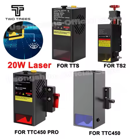 20W Laser Module 450nm Continuous Laser Fast High Precision CNC Cutting Engraver Printer Cutter for 
