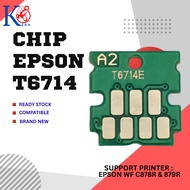 Epson T6714 PXMB6 Maintenance Box Chip for WF C878R WF C879R