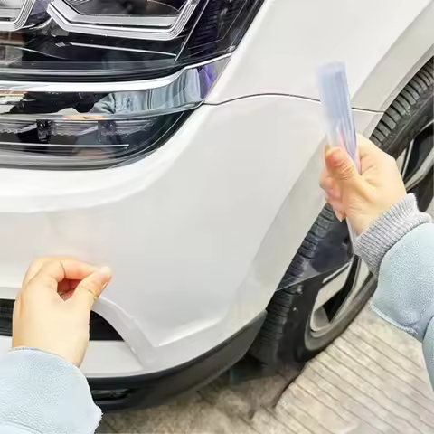 Transparent PU Car Protective Film, Multi-Use Paint Scratch Wrap, Automotive Clear Protective Sticke