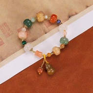 Gelang Keberuntungan Batu Alam Gaya Cina Gelang Gaya Etnik Retro Tali Tangan Ruyi Lovelylife