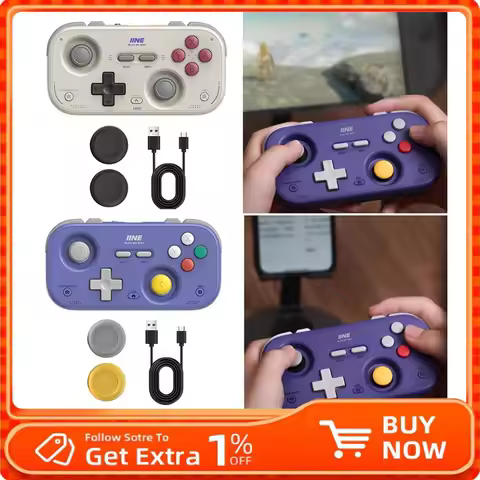 For IINE Pocket Retro Game Controller,1000Hz Recessed Stick, Hall Effect Joysticks,Portable Mini Gam