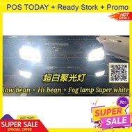 2Pcs 10000LM White Colour Foglamp Sport Light Fog LED Headlight Lamp Car Motor Headlamp Hi Low Beam 