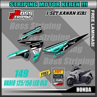 STIKER MOTOR STRIPING HONDA VARIO LED LAMA 125 150 THN 2015 2016 2017 2018 KODE M149 STICKER MOTOR