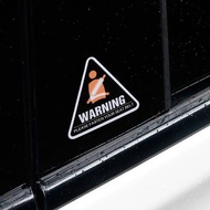 Car Personality Fun Stickers Car Warning Please Fasten Your Seat Belt Bumper Stickers Prompt Passeng