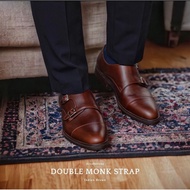 504 exclusive Double Monk Strap Barong Monk Strap รุ่นพิเศษที่เราสั่งฟอกหนังจากโรงงานให้มีมิติเข้มแล