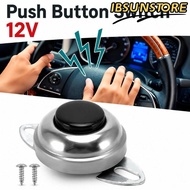 IBSUNSTORE Push Button Switch, DC12V 24V With Mount Screws Horn Button Switch, Universal Metal Push 
