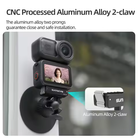 Dual-Direction Magnetic Quick-Release Ball Head Suction Cup Mount Adapter for DJI Osmo Nano/Action 6