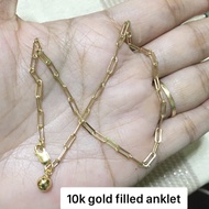 10k gold filled anklet