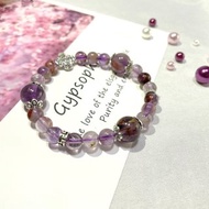 s925純銀 紫鈦晶 天然水晶 客製化 手鏈