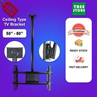 Universal Adjustable Tilt Ceiling Type LCD LED TV Monitor Mount Bracket 50" to 80" for TV 50/55/58/60/65/70 inch