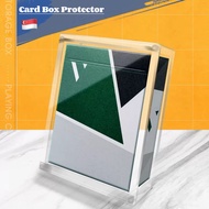 Card Box Protector Plastic Case Deck Storage Protector Transparent Container Organiser Poker Standar