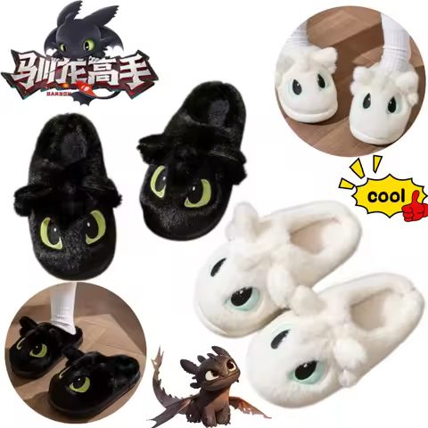 How to Train Your Dragon Toothless cotton slippers creative high-value anime cartoon style couple ve