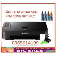 Máy in phun đơn năng Canon TS207- hàng chính hãng (KÈM 4 CHAI MỰC )