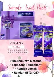 Anmum Materna Choc/Plain 2x42g Trial Pack