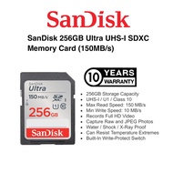 (SANDISK OFFICIAL)SANDISK 256GB 150mbs ULTRA UHS-I SDXC MEMORY CARD SANDISK OFFICIAL ORIGINAL