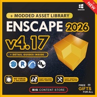 Enscape v4.17 2026 + Asset Library 4Gb + Video Guide 💯 EASY INSTALL SOFTWARE  💯 LIFETIME PREMIUM 💯 F