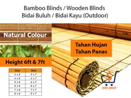 Bamboo Blinds &amp; Wooden Blinds / Bidai Buluh &amp; Bidai Kayu - Tahan Hujan &amp; Tahan Panas (Outdoor)