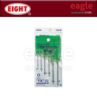 Eight TXD-S6 6 Pcs T6 - T25 Torx Screwdriver Set
